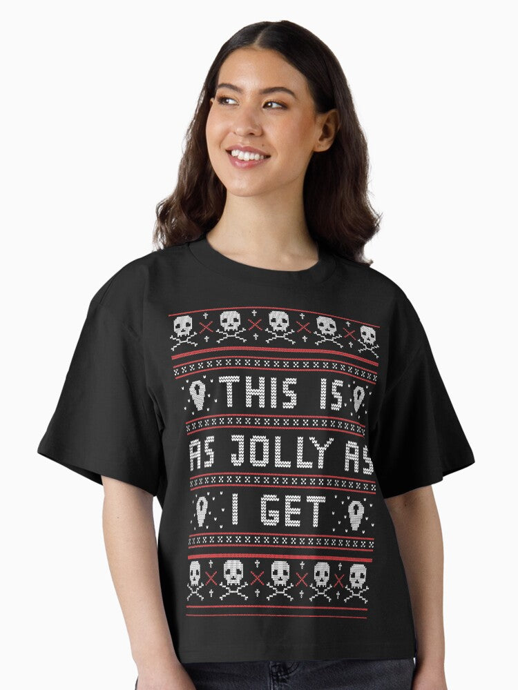 Emo Gothic Ugly Christmas Sweater Boxy T Shirt Sweater High Search Demand Everyday Wear