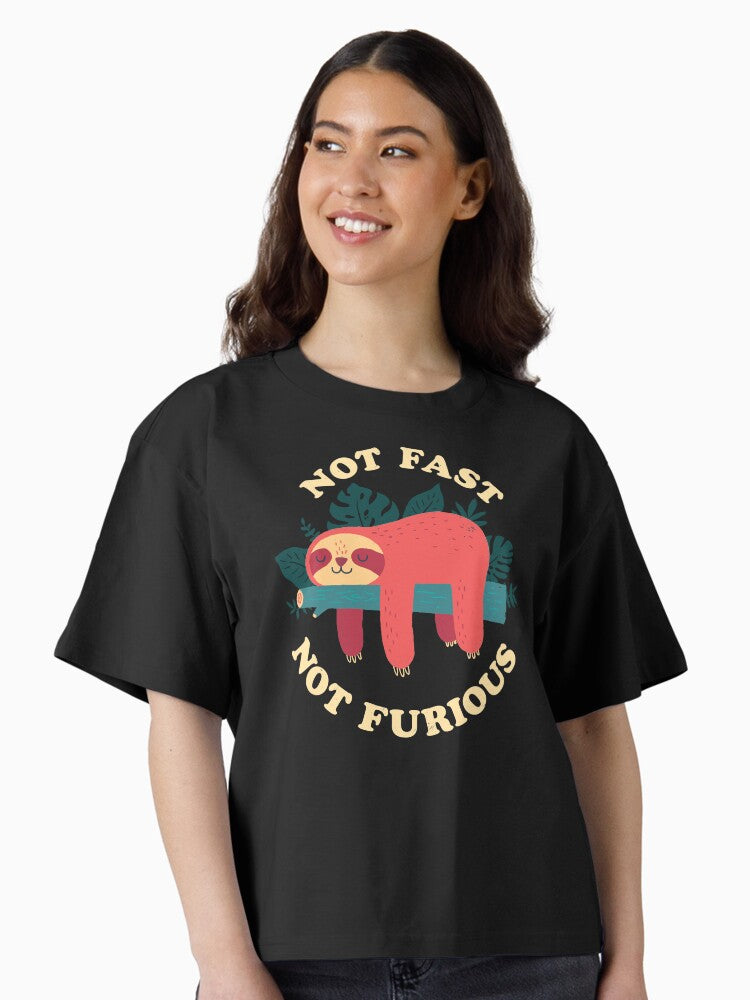 Not Fast Not Furious Boxy T Shirt T Shirt Viral TikTok Find Fan Favorite