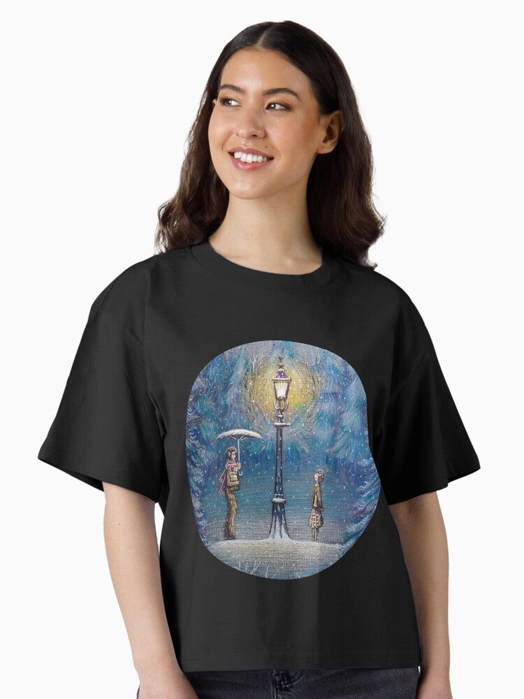 Narnia Magic Lantern Boxy T Shirt T Shirt Comfort Fit US Top Pick