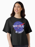 NASA Not Flat We Checked Boxy T Shirt T Shirt High Search Demand US Top Pick