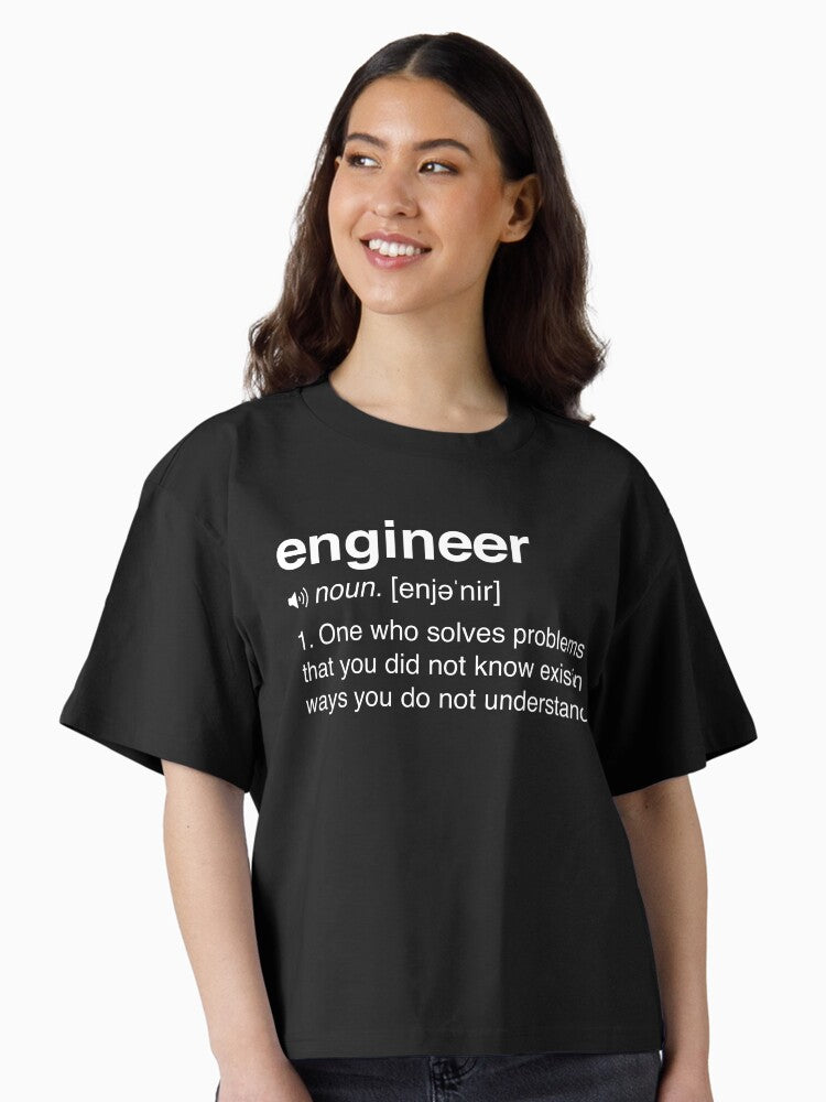 Funny Engineer Definition Boxy T Shirt T Shirt Trending US Hot Right Now