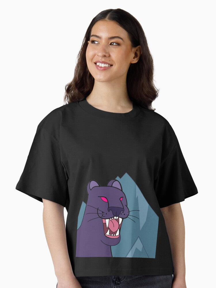Panther dark violet Gravity Falls Boxy T Shirt T Shirt Comfort Fit US Top Pick