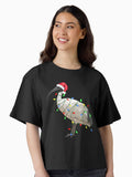 Extra Festive Bin Chicken Boxy T Shirt T Shirt Premium Print US Top Pick