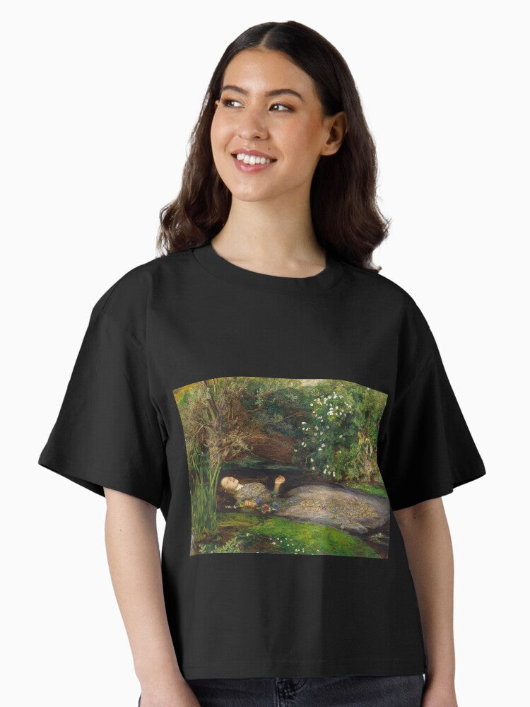 Ophelia John Everett Millais Boxy T Shirt T Shirt Streetwear Style Hot Right Now
