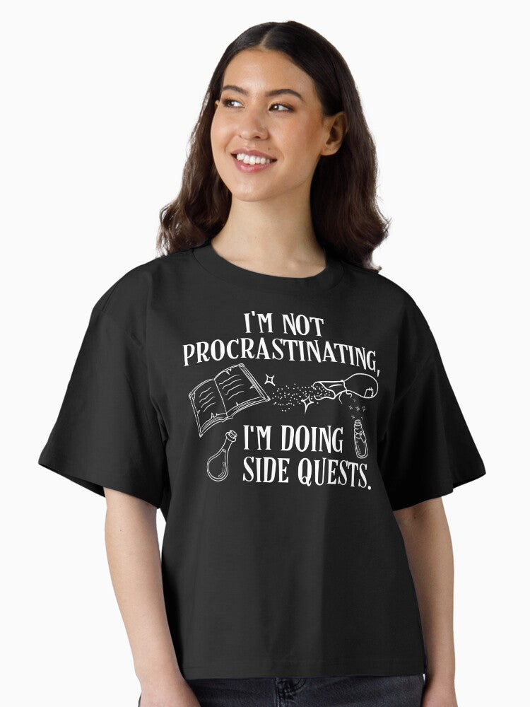 I m not Procrastinating I m Doing Side Quests Boxy T Shirt T Shirt Viral TikTok Find Fan Favorite