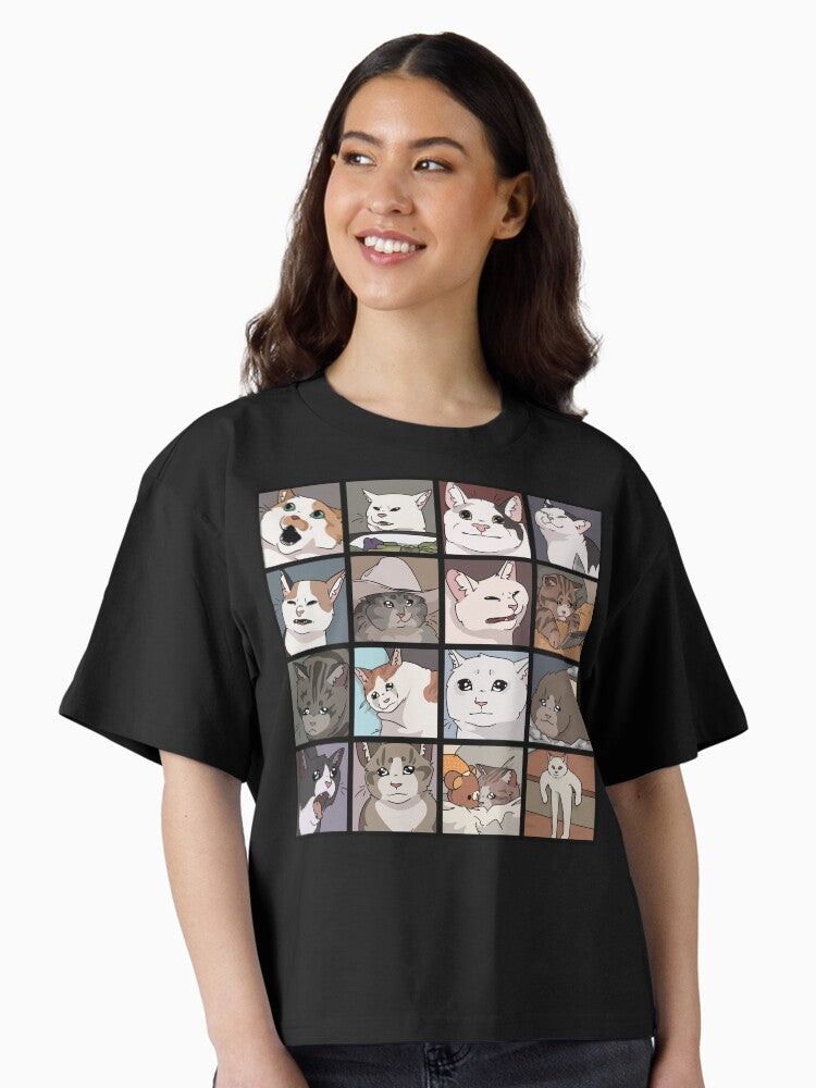 Meme Cats 2 0 Boxy T Shirt T Shirt Streetwear Style Hot Right Now