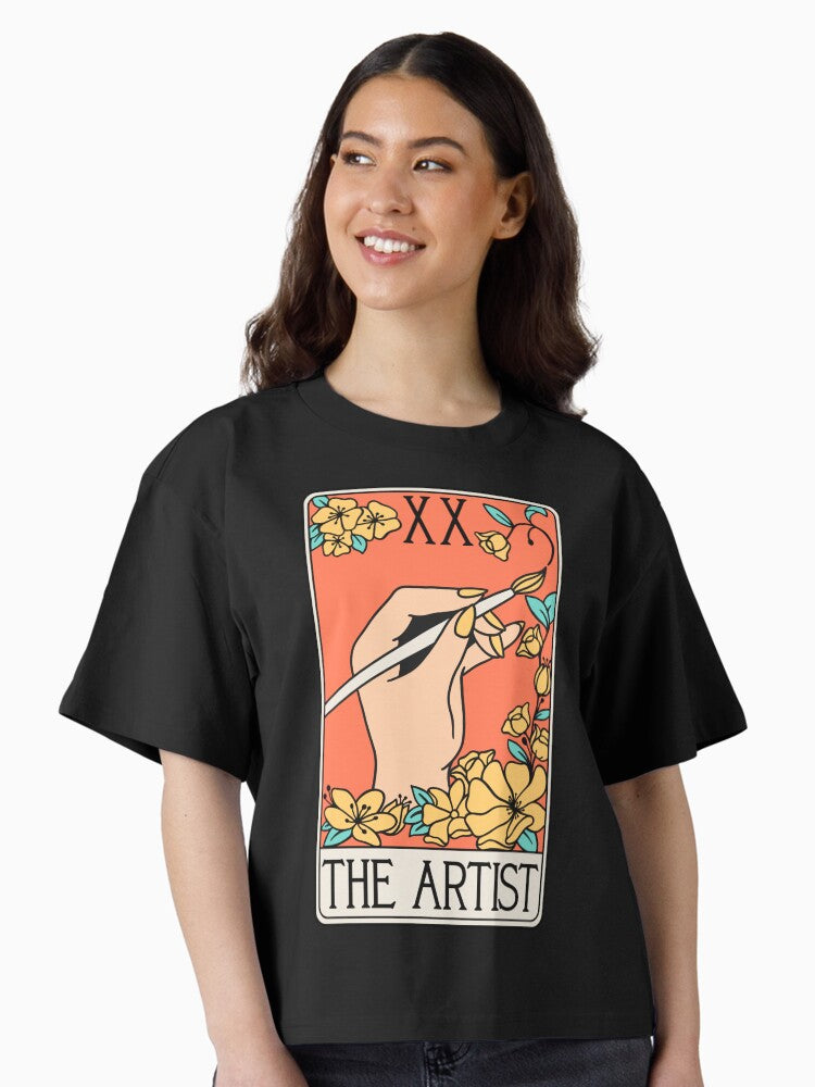 Artist Tarot Card Boxy T Shirt T Shirt Viral TikTok Find Gift Ready