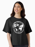 The cube Earth Society Boxy T Shirt T Shirt Streetwear Style Hot Right Now