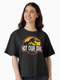 Not Our Dino Vintage Boxy T Shirt T Shirt Viral TikTok Find Hot Right Now