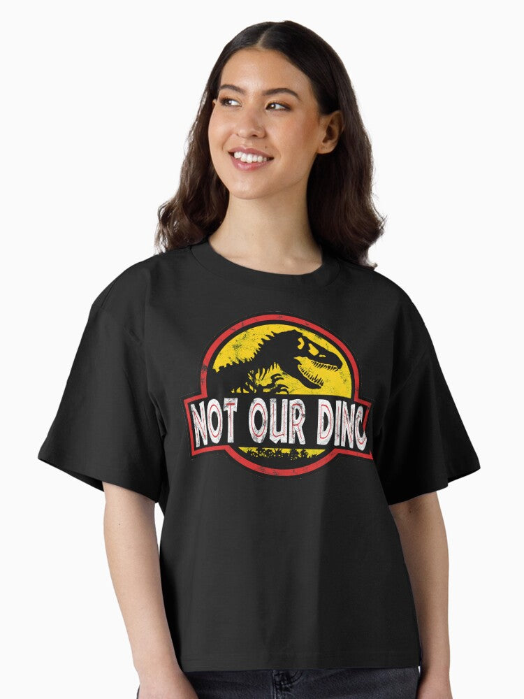 Not Our Dino Vintage Boxy T Shirt T Shirt Viral TikTok Find Hot Right Now