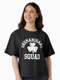 Funny shenanigans squad for St Patricks day Comfort Colors Boxy T-Shirt