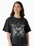 Crystal Moth Mushroom Boxy T Shirt T Shirt Trending US US Top Pick