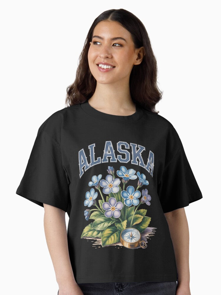 Alaska State Flower Comfort Colors Boxy T-Shirt
