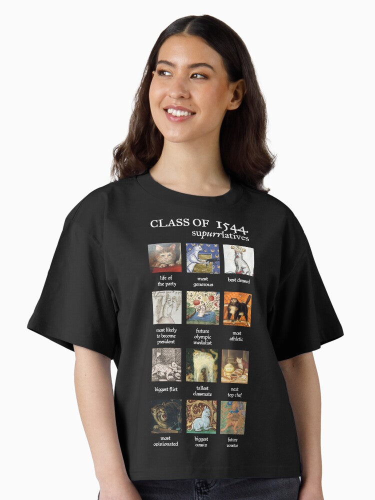 Medieval Cats The Supurrlatives Boxy T Shirt T Shirt Trending US Gift Ready