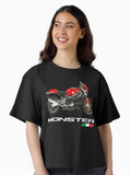 The Monster S4 SPS Boxy T Shirt T Shirt Streetwear Style US Top Pick