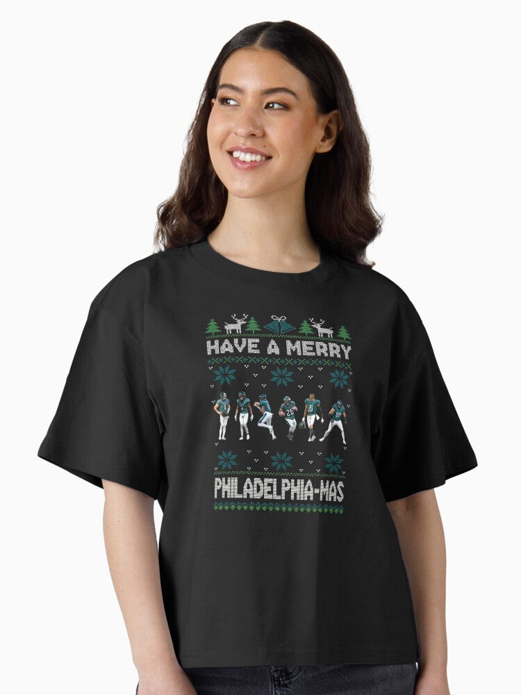 Have A Merry Philadelphia Football Christmas Game Day Football Season Trendy Fan Football Crewneck Philadelphia Fans Box