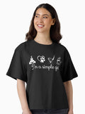 I m a Simple Girl Boxy T Shirt T Shirt Streetwear Style Gift Ready