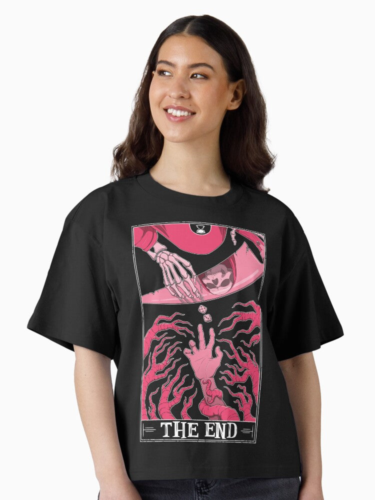 The End Tarotesque Dark Boxy T Shirt T Shirt Streetwear Style Best Seller Look