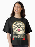 Komondor Hungarian Sheepdog Mop Dog with Dreads Boxy T Shirt T Shirt Viral TikTok Find Fan Favorite