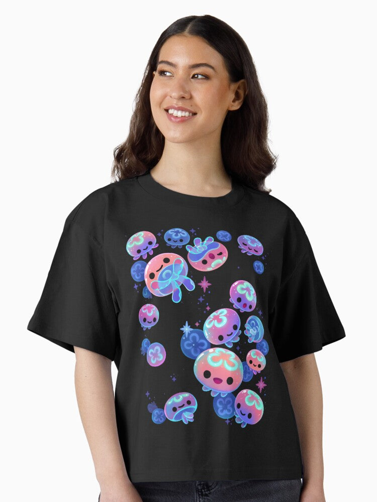 School of moon jelly Boxy T Shirt T Shirt Viral TikTok Find US Top Pick