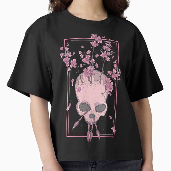 Skull and floral arrows Boxy T-Shirt for Sale by jess1586