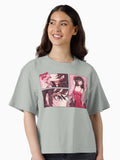 The cherry girl makeup comic Boxy T Shirt T Shirt Comfort Fit Hot Right Now