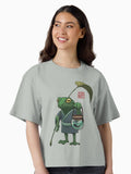 A Frog and His Son Boxy T Shirt T Shirt Premium Print Fan Favorite