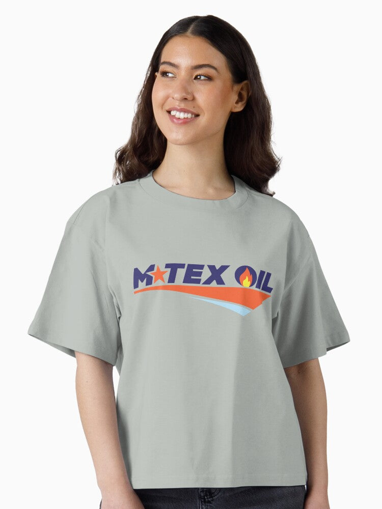 M TEX OIL LOGO Boxy T Shirt T Shirt Trending US Best Seller Look