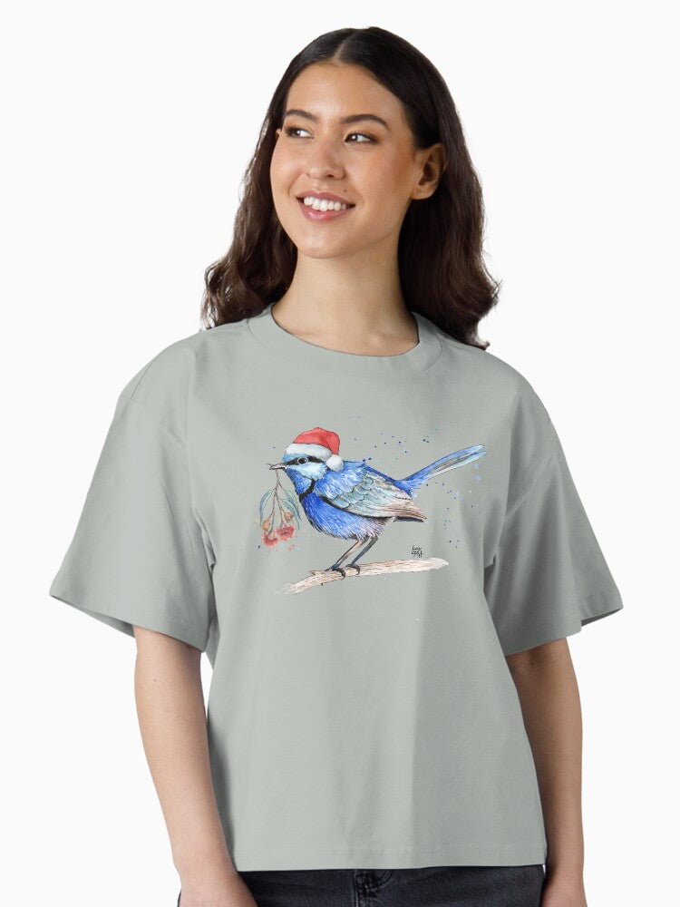 Christmas Splendid Fairy Wren Boxy T Shirt T Shirt Trending US Hot Right Now
