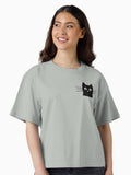 Black Cat Face Boxy T Shirt T Shirt High Search Demand US Top Pick