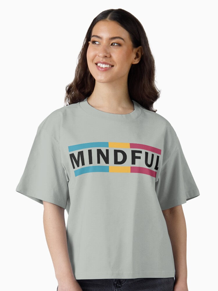 MINDFUL Retro 70s Color Block Stripe Boxy T Shirt T Shirt Comfort Fit US Top Pick