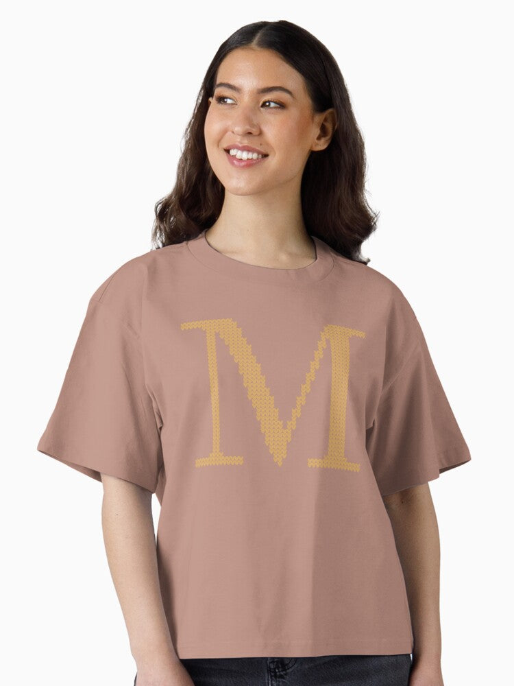 Weasley Sweater Letter M Boxy T Shirt Sweater Streetwear Style Fan Favorite