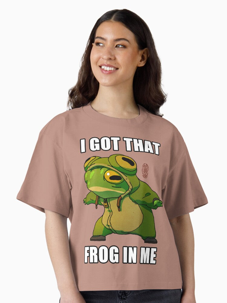 i got that frog in me funny frog meme costume art Boxy T Shirt T Shirt Viral TikTok Find US Top Pick
