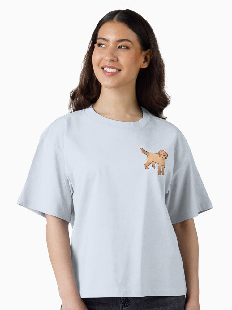 Cockapoo cute dog illustration Boxy T Shirt T Shirt Comfort Fit Hot Right Now