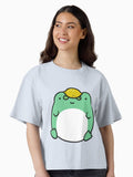 Lemon Frog Boxy T Shirt T Shirt Streetwear Style US Top Pick