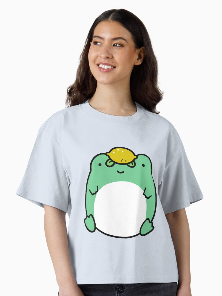 Lemon Frog Boxy T Shirt T Shirt Streetwear Style US Top Pick