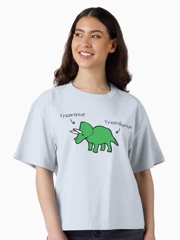 Triceratops Tricerabottom Boxy T Shirt T Shirt Comfort Fit Everyday Wear