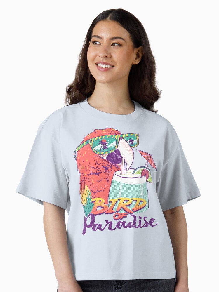 Bird Of Paradise Boxy T Shirt T Shirt Trending US Gift Ready