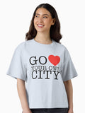 Go love your own city Boxy T Shirt T Shirt Viral TikTok Find Gift Ready