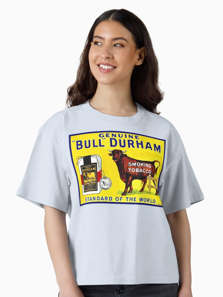 Vintage 1890s Bull Durham tobacco ad Boxy T Shirt T Shirt Premium Print US Top Pick