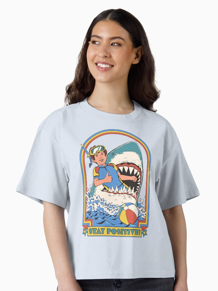 Stay Positive Boxy T Shirt T Shirt High Search Demand US Top Pick