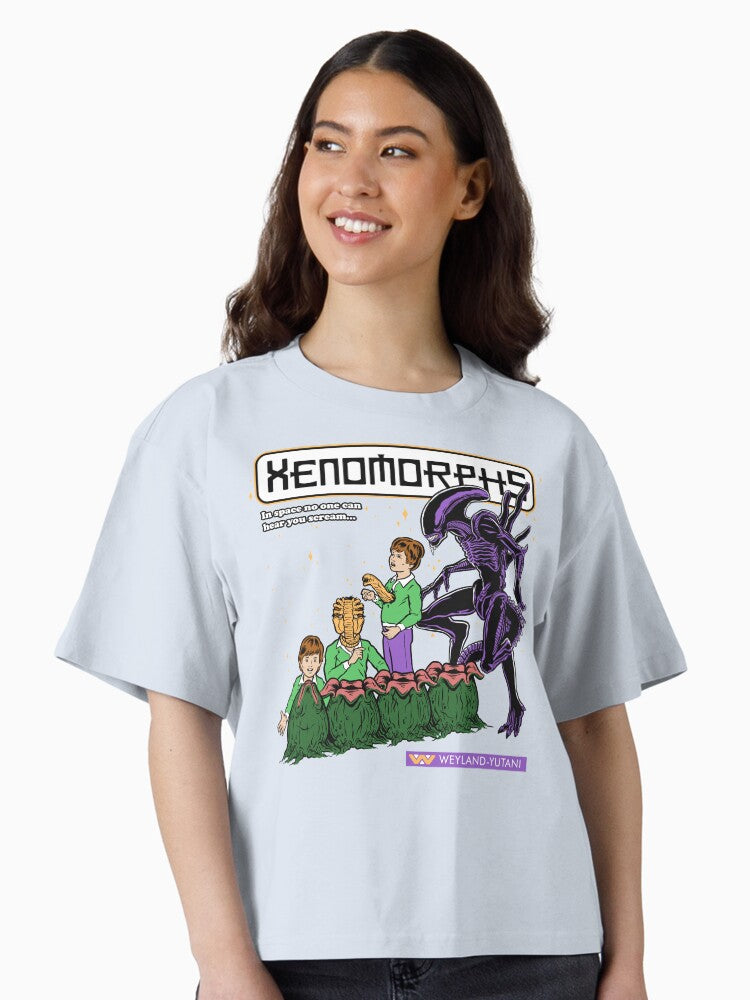 Xenomorphs Book Boxy T Shirt T Shirt Premium Print US Top Pick