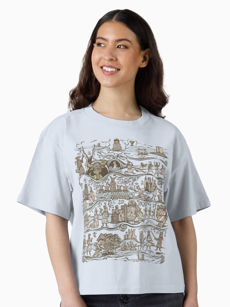 The Caerbannog Tapestry Boxy T Shirt T Shirt High Search Demand Everyday Wear