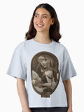 Tortured Poet Sepia Boxy T Shirt T Shirt Comfort Fit Hot Right Now