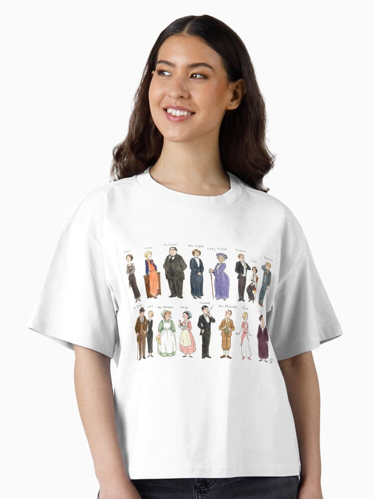 Downton A Portraits Boxy T Shirt T Shirt Comfort Fit Everyday Wear