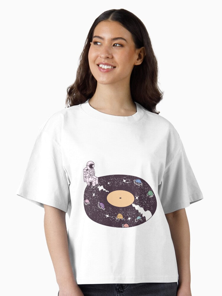 space cd Boxy T Shirt T Shirt Streetwear Style Best Seller Look