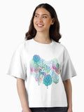 Hidden unicorn rainbow woods on a white background Boxy T Shirt T Shirt Comfort Fit Gift Ready