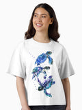 Three Sea Turtles Boxy T Shirt T Shirt Viral TikTok Find US Top Pick