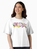 Fem Flowers Boxy T Shirt T Shirt Comfort Fit Hot Right Now