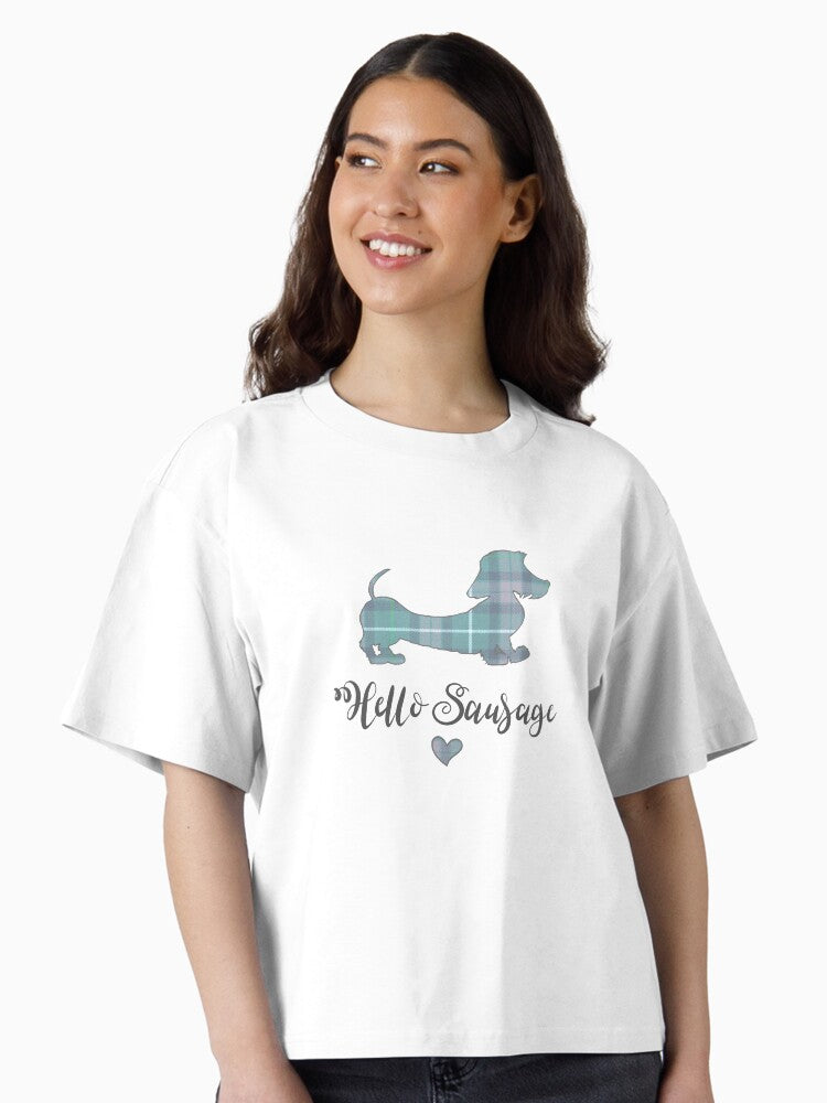 Hello Sausage Boxy T Shirt T Shirt Comfort Fit US Top Pick